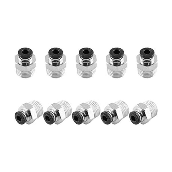 Qjaiune 10 piezas macho recto empuje para conectar_2