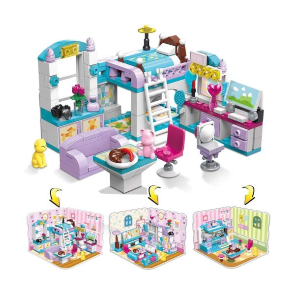 Qman Juego de bloques de construcción para niñas de 6 a 12
