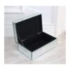 Qmdecor Joyero de lujo de cristal triturado con diamantes