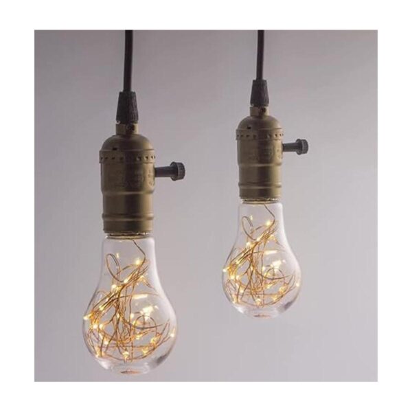 Qixivcom Paquete de 4 bombillas LED de 12 W de hadas A60_4