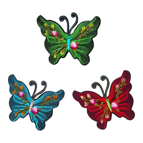 Qingxii Decorr Parches coloridos surtidos de mariposas_3