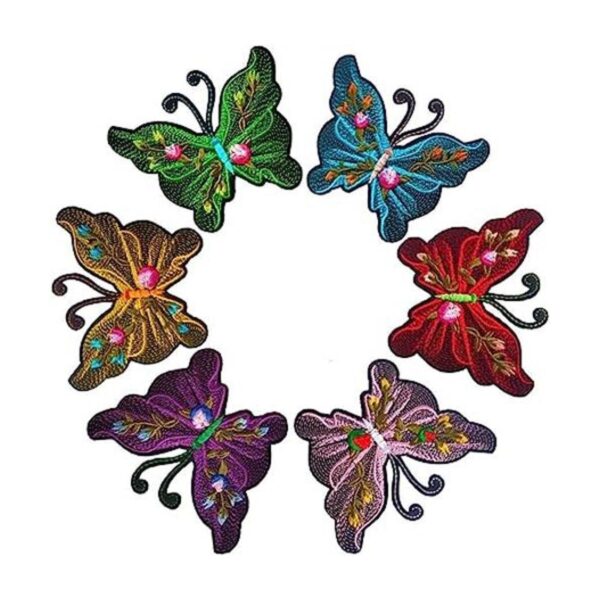 Qingxii Decorr Parches coloridos surtidos de mariposas_1