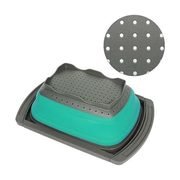 Qimh colador plegable sobre el fregadero para cocina_3