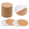 Qincling Paquete de 50 posavasos de corcho autoadhesivos