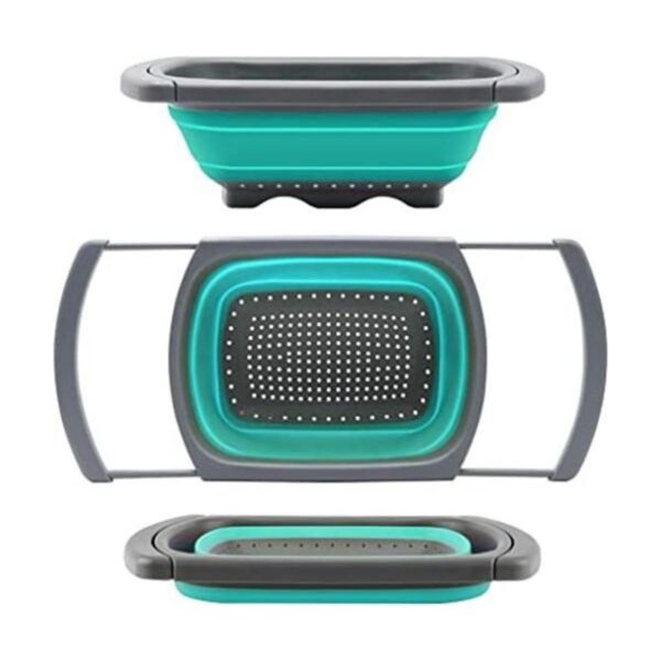 Qimh colador plegable sobre el fregadero para cocina_1