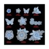 Qililandiy 10 piezas bordado de flores de mariposa para_5