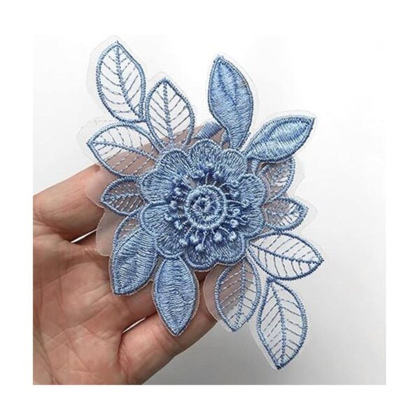 Qililandiy 10 piezas bordado de flores de mariposa para_3