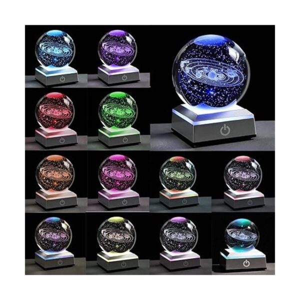 Qianwei Sistema solar 3D Bola de cristal con iluminación