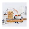 Qianfenie Tarros de vidrio de 50 onzas con tapas
