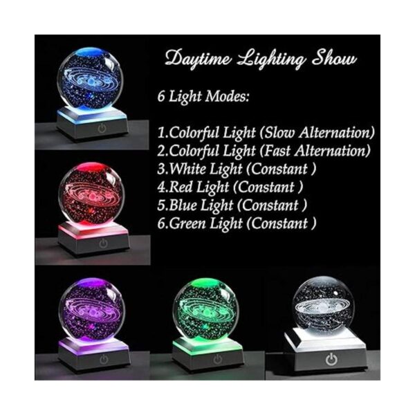 Qianwei Sistema solar 3D Bola de cristal con iluminación