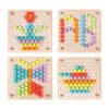 QZMTOY Juego de cuentas de madera para clavijas_5