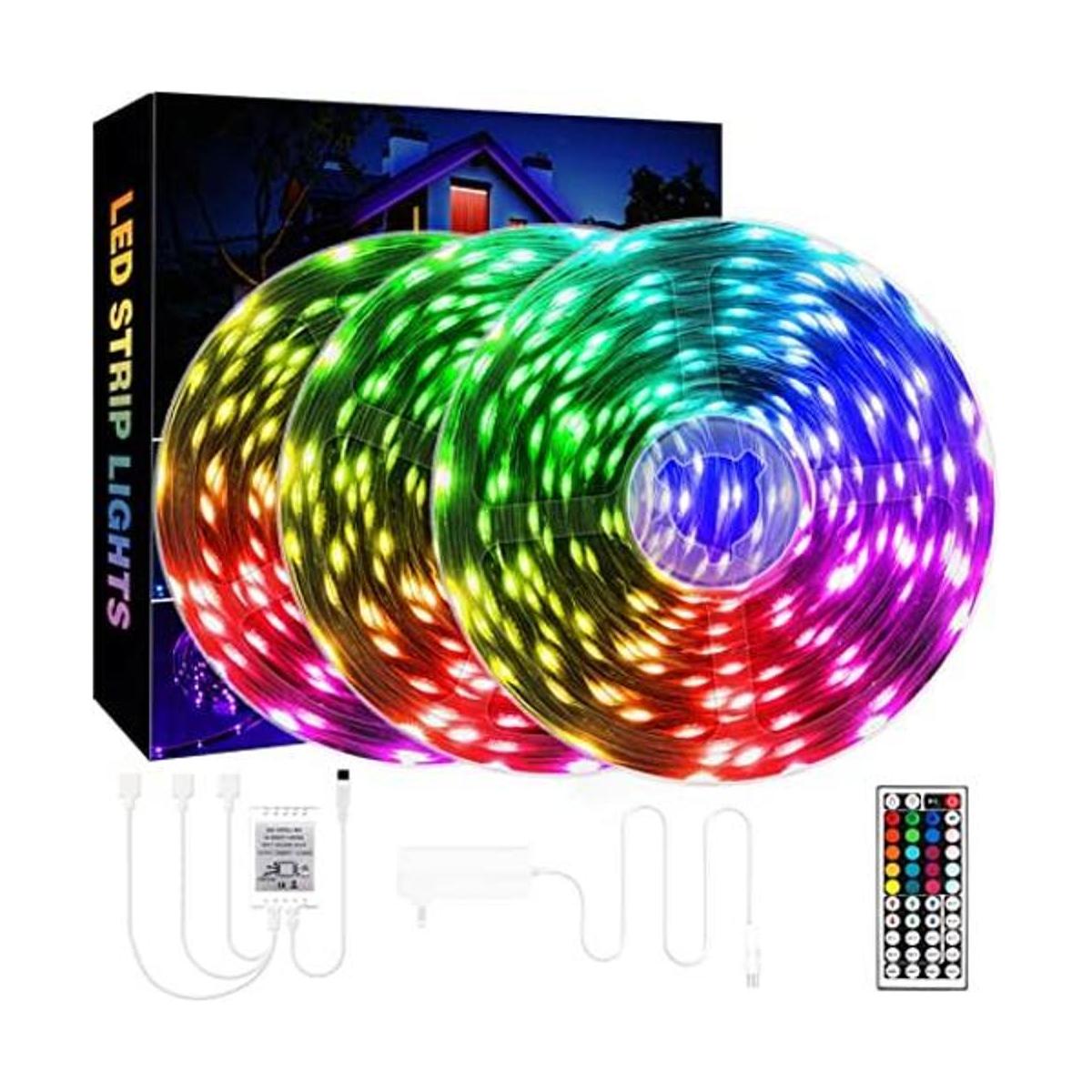 QZYL Luces LED de 75 pies para dormitorio luces LED RGB