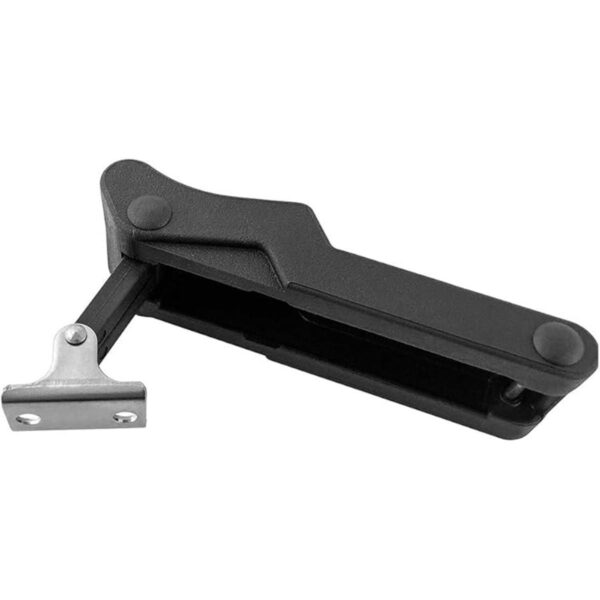 QWORK 4 unidades de cerrojo de goma flexible negro suave_2