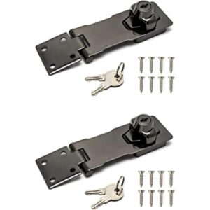 QWORK Cerraduras de cerrojo con llave de 4 pulgadas_1