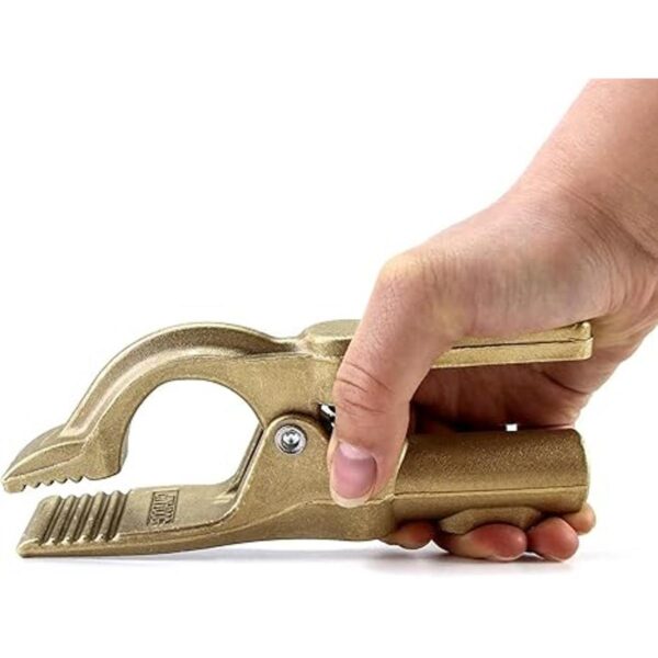QWORK Abrazadera de tierra de bronce de soldadura 1.6_6