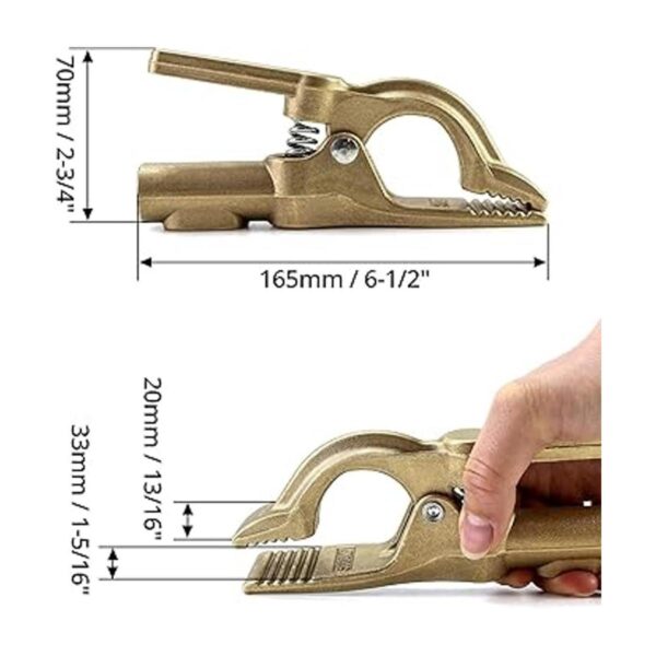 QWORK Abrazadera de tierra de bronce de soldadura 1.6_5