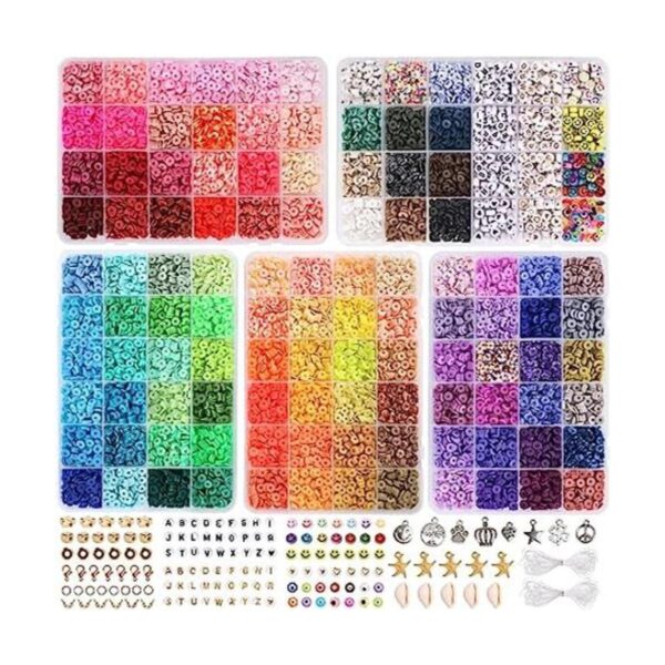 QUEFE 10800 cuentas de arcilla para kit de fabricación de