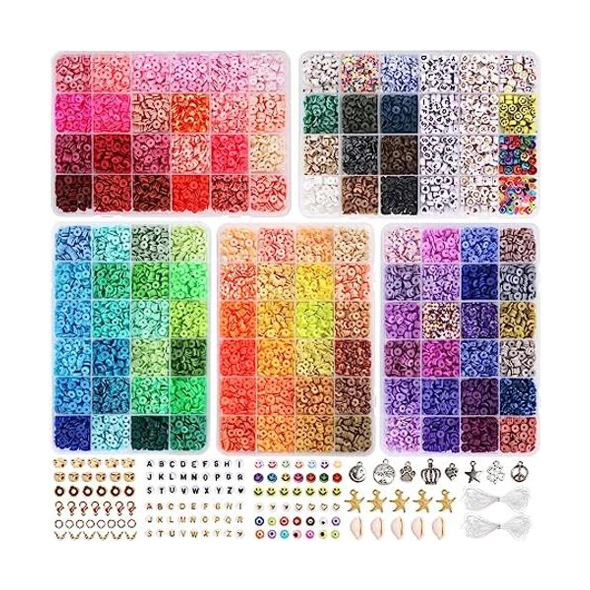 QUEFE 10800 cuentas de arcilla para kit de fabricación de