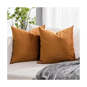 QUAFOO Juego de 2 fundas de almohada cuadradas de_1