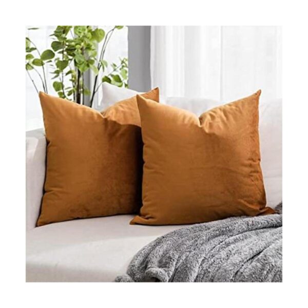 QUAFOO Juego de 2 fundas de almohada cuadradas de_1