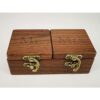 QTMY Caja para anillos de compromiso caja de madera para