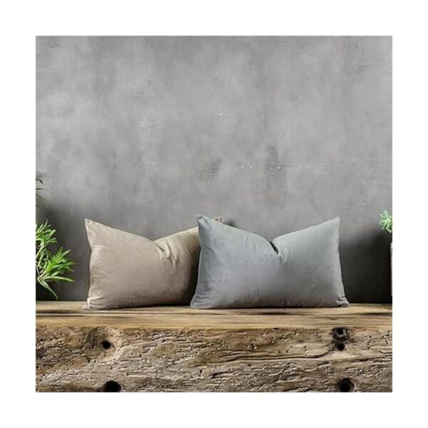 QUAFOO Juego de 2 fundas de almohada lumbar decorativas de_3