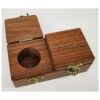 QTMY Caja para anillos de compromiso caja de madera para