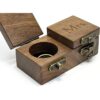 QTMY Caja para anillos de compromiso caja de madera para