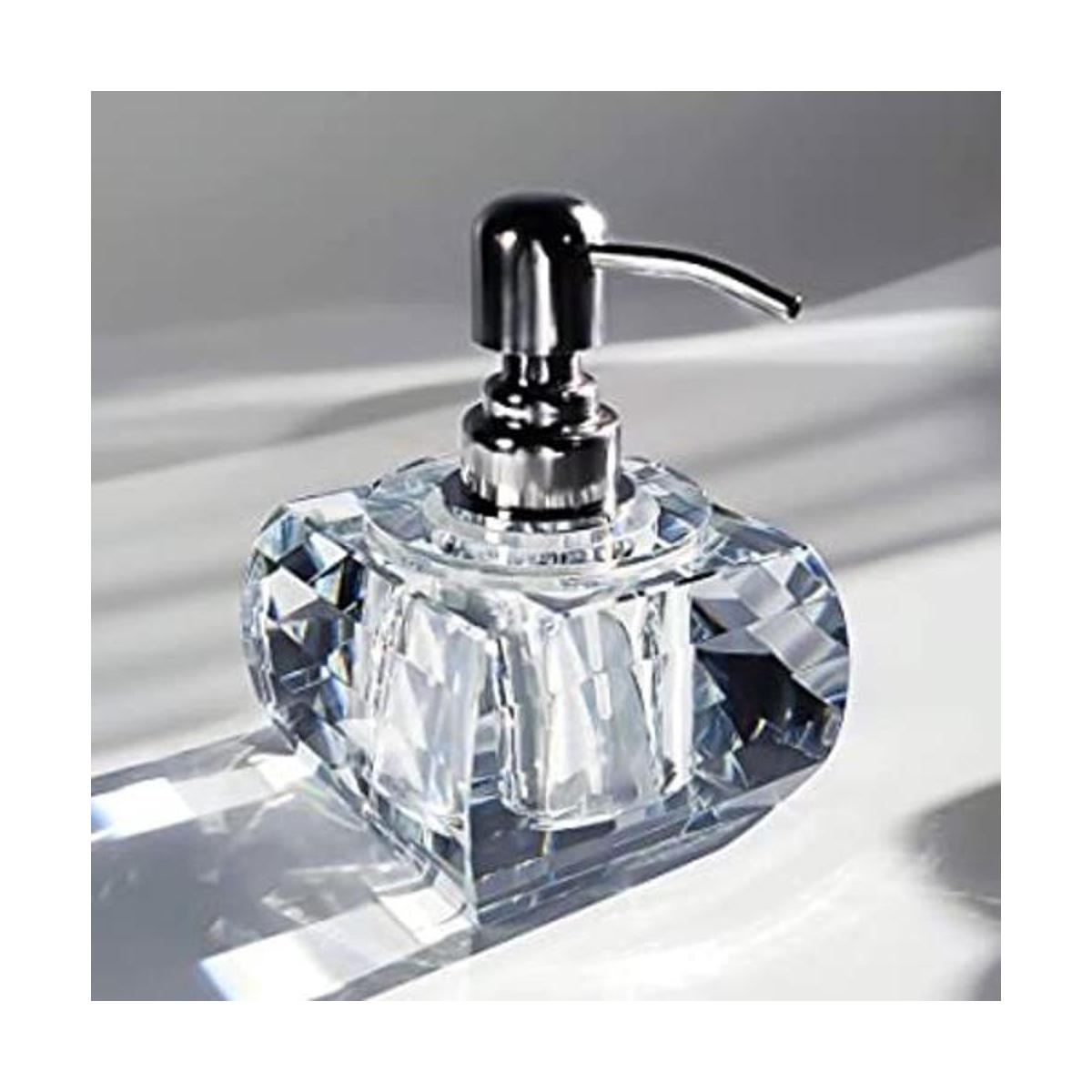 QTQZDD Dispensador de jabón de cristal para baño moderno