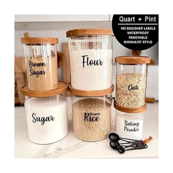 QUART PINT 155 Etiquetas para tarros de despensa_2