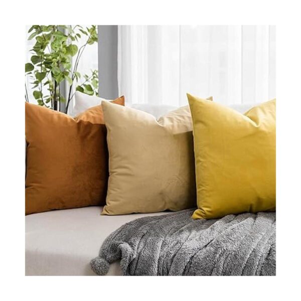 QUAFOO Juego de 2 fundas de almohada cuadradas de_2