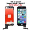 QTlier Reemplazo de pantalla para iPhone 7 pantalla LCD y_2