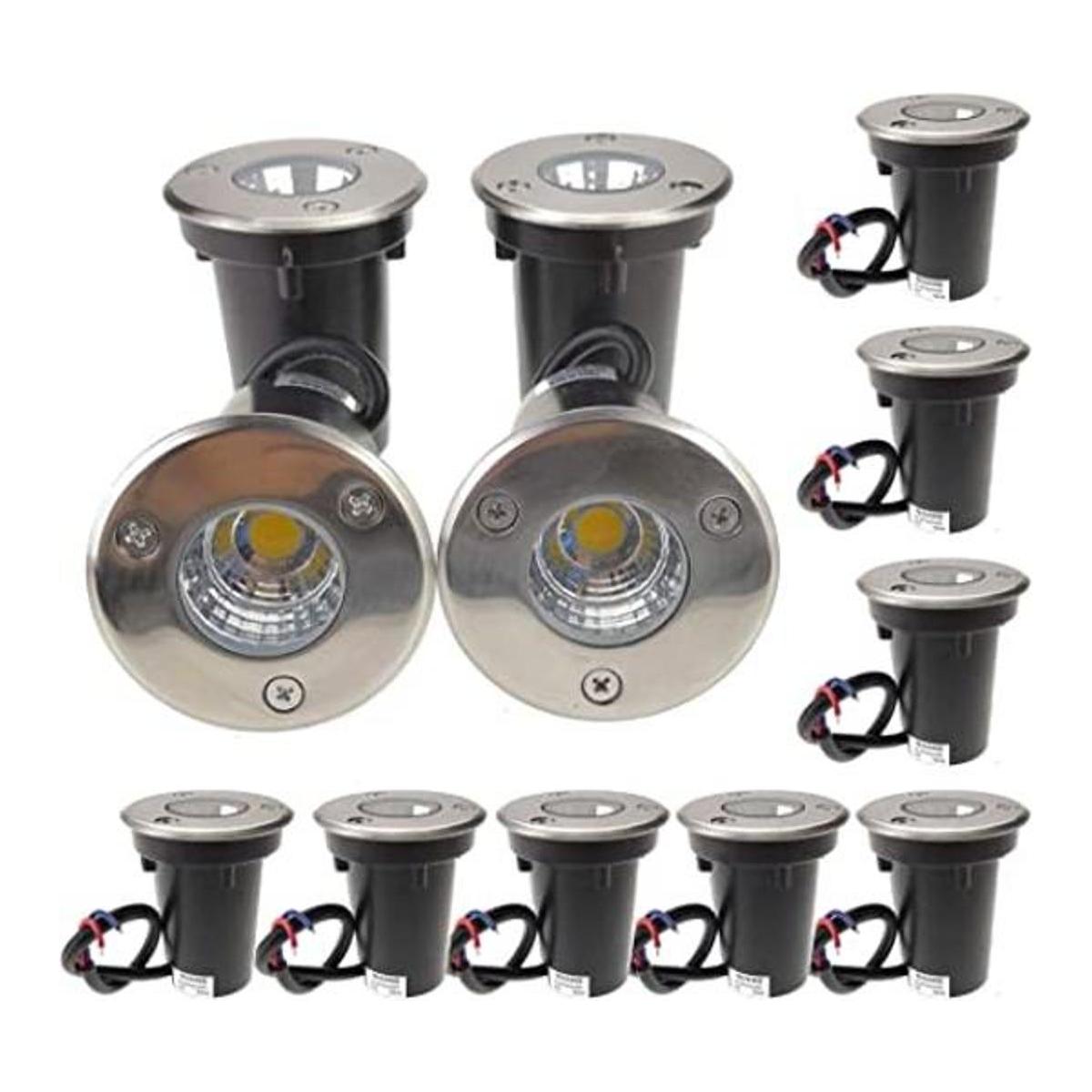 QUANS 3 W 12 V 24 V CC AC baja tensión en tierra pozo luz