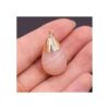 QSLLER colgante de piedra natural forma de gota piedra