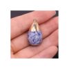 QSLLER colgante de piedra natural forma de gota piedra