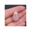 QSLLER colgante de piedra natural forma de gota piedra