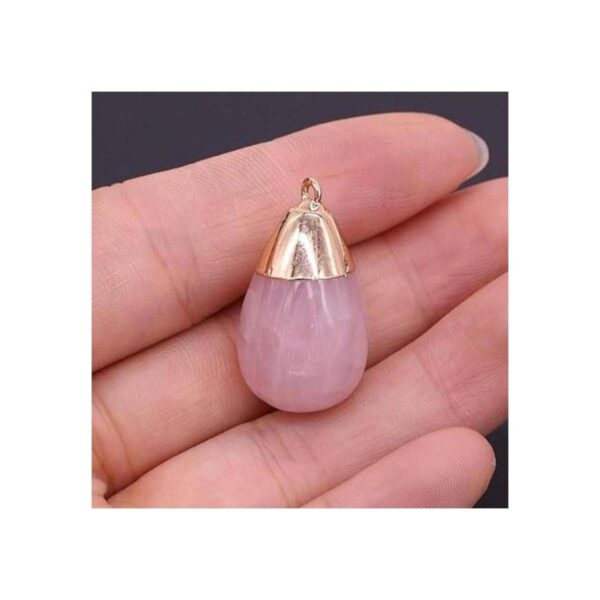 QSLLER colgante de piedra natural forma de gota piedra