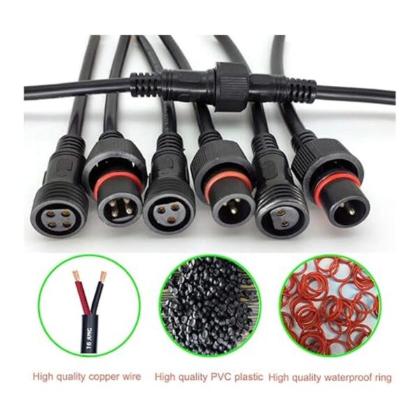 QOFOWIN Conector impermeable de 2 cables conector LED_2