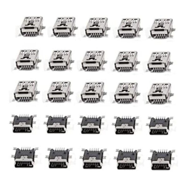 QMseller Conector mini USB tipo B hembra 5 pines 180_1
