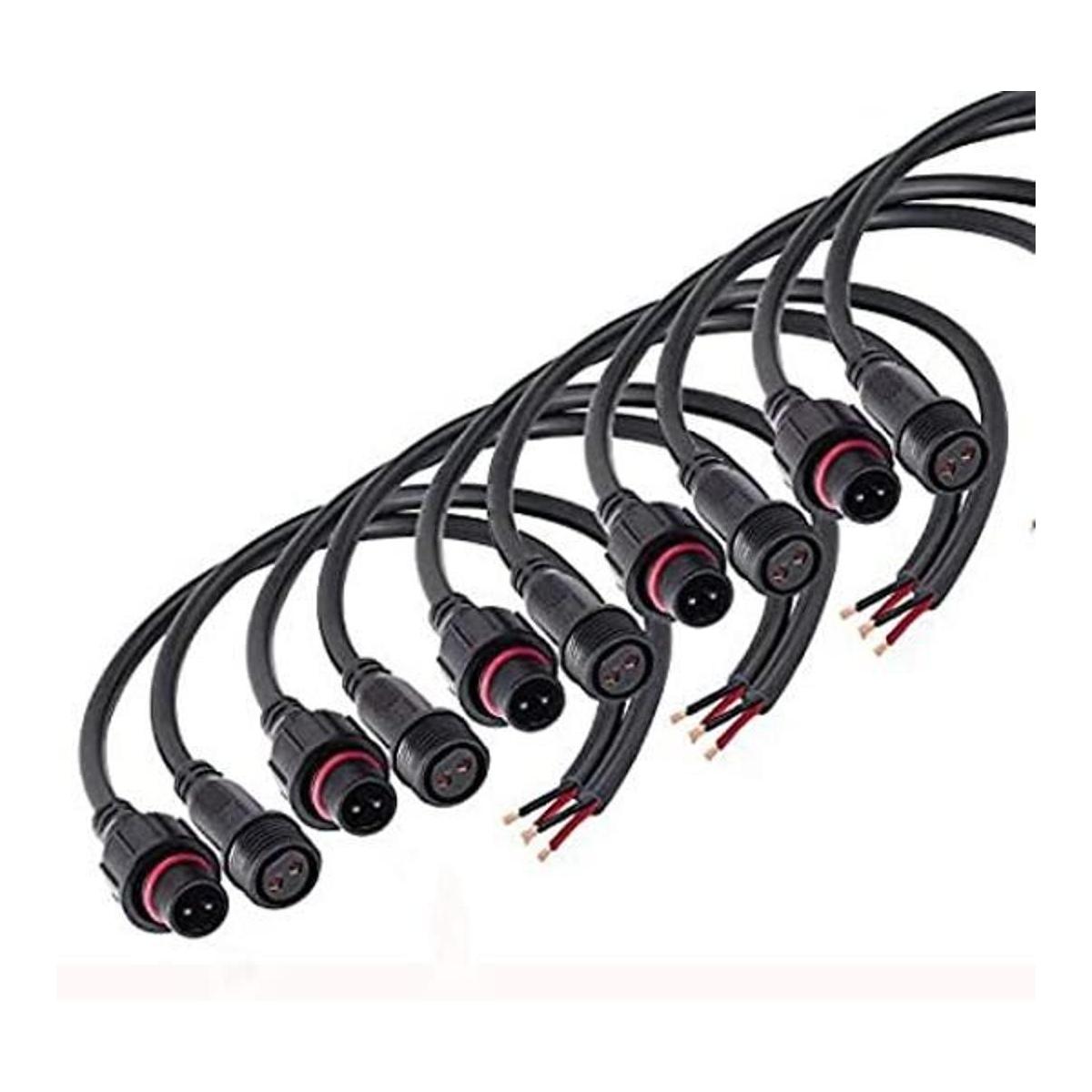 QOFOWIN Conector impermeable de 2 cables conector LED