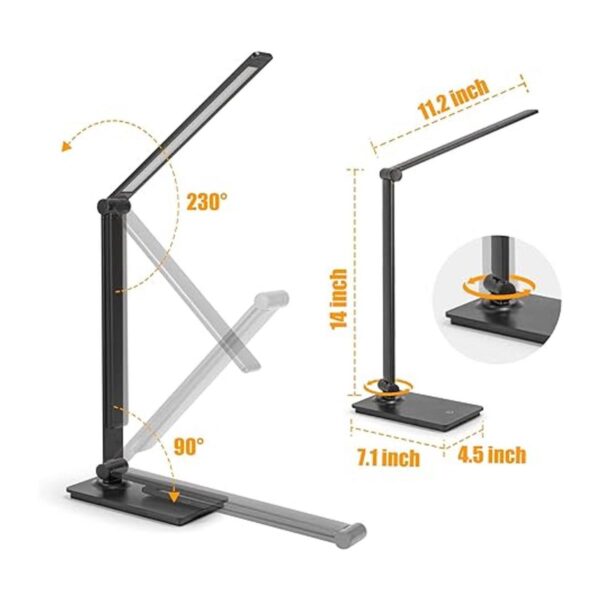 QPEUIM Lámpara de escritorio LED para el cuidado de los_2