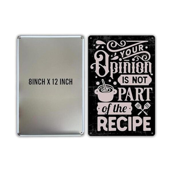 QIONGQI Funny Kitchen Quote Metal Tin Sign Decor Your_2