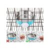 QIYADIN Cuenco colgante desmontable para perro acero_4