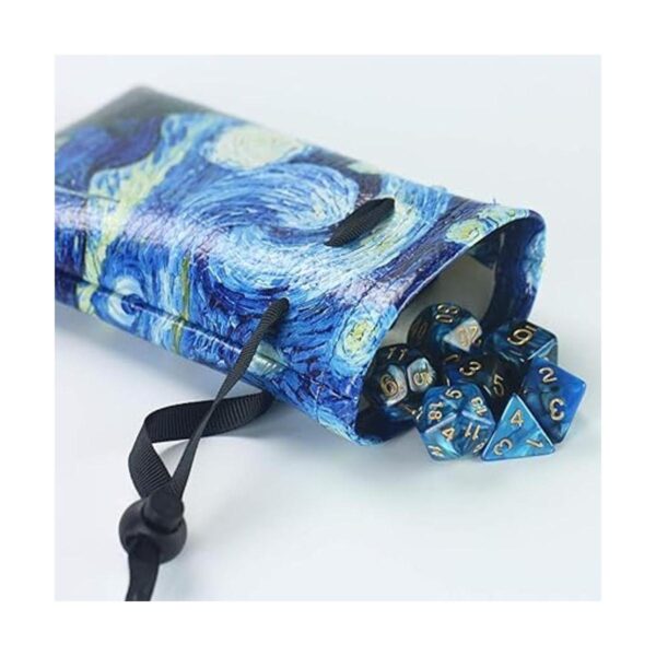QIELIZI DND Bolsa para dados PU Cuero funda para dados de_4