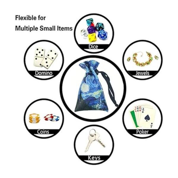 QIELIZI DND Bolsa para dados PU Cuero funda para dados de_6