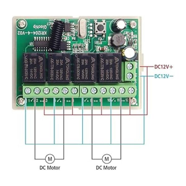 QIACHIP Interruptor RF inalámbrico de 433 Mhz de largo_5