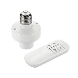 QIACHIP Lámpara de control remoto enchufe E26 E27_1