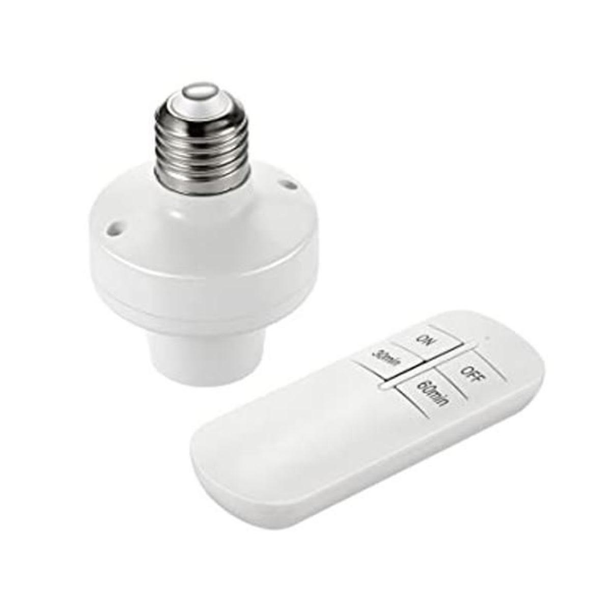 QIACHIP Lámpara de control remoto enchufe E26 E27