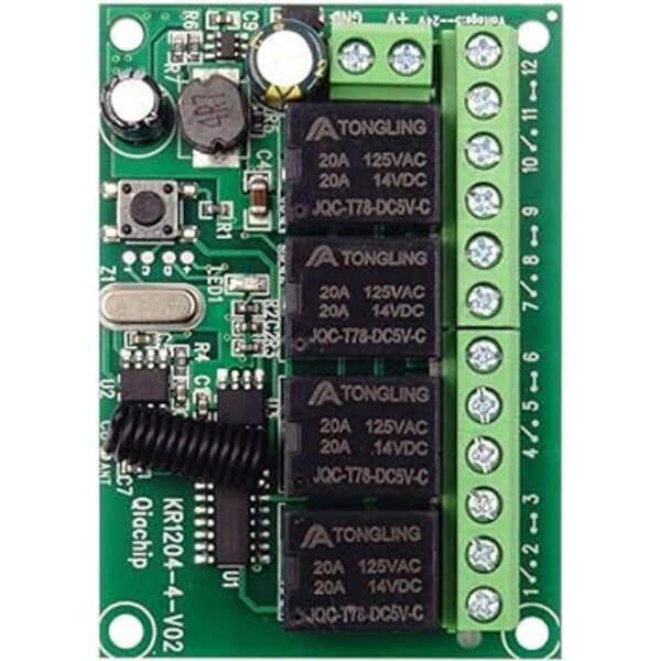 QIACHIP Interruptor RF inalámbrico de 433 Mhz de largo_2