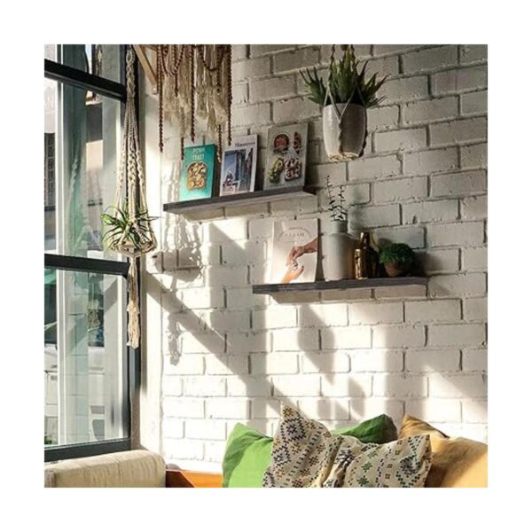 QEEIG Estantes flotantes de pared de 24 pulgadas de largo